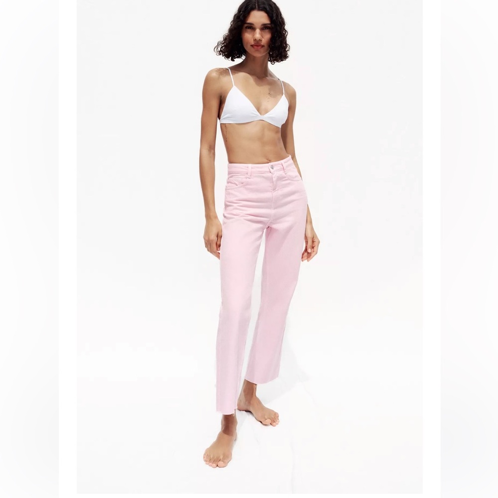 ZARA BLOGGERS FAV HIGH WAIST ANKLE JEANS